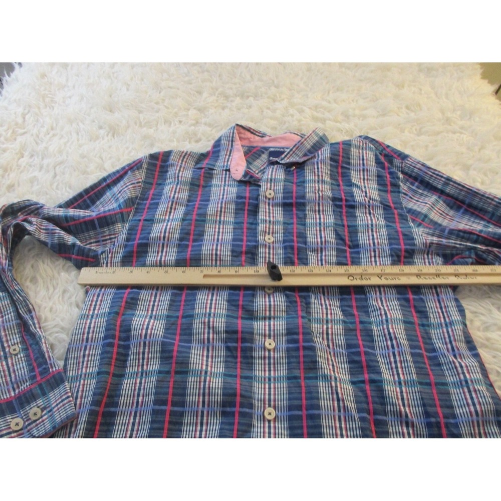 Tommy Bahama Silk Blend Shirt Mens Large Striped Resort Coastal Dad Cabana Core